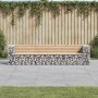 Gartenbank Design Gabion massives Kiefernholz 287x71x65,5 cm von vidaXL, Gartenbänke - Ref: Foro24-3196251, Preis: 334,53 €, ...