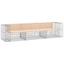 Gartenbank Design Gabion massives Kiefernholz 287x71x65,5 cm von vidaXL, Gartenbänke - Ref: Foro24-3196251, Preis: 334,53 €, ...