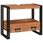 Mueble para lavabo de baño Madera maciza de Acacia y Hierro