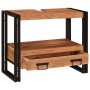 Mueble para lavabo de baño Madera maciza de Acacia y Hierro