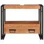 Mueble para lavabo de baño Madera maciza de Acacia y Hierro