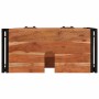 Mueble para lavabo de baño Madera maciza de Acacia y Hierro
