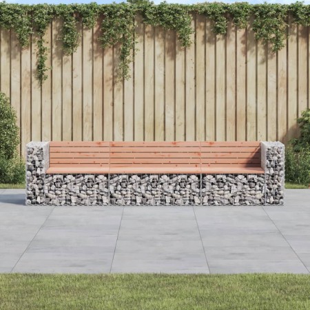 Gabion design garden bench Douglas fir wood 287x71x65.5cm by vidaXL, garden benches - Ref: Foro24-3196252, Price: 343,79 €, D...