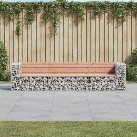 Gabionen-Design-Gartenbank aus Douglasienholz, 287 x 71 x 65,5 cm von vidaXL, Gartenbänke - Ref: Foro24-3196252, Preis: 343,3...