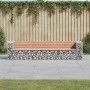 Gabionen-Design-Gartenbank aus Douglasienholz, 287 x 71 x 65,5 cm von vidaXL, Gartenbänke - Ref: Foro24-3196252, Preis: 343,3...
