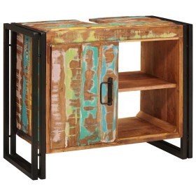 Mueble para lavabo de baño Madera maciza recuperada y hierro