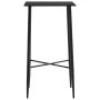 High table and stools set 5 pieces dark gray fabric by vidaXL, Furniture sets for kitchens and dining rooms - Ref: Foro24-279...
