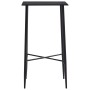 Hochtisch- und Hocker-Set, 5-teilig, dunkelgrauer Stoff von vidaXL, Möbelsets für Küchen und Esszimmer - Ref: Foro24-279956, ...