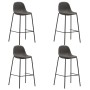Hochtisch- und Hocker-Set, 5-teilig, dunkelgrauer Stoff von vidaXL, Möbelsets für Küchen und Esszimmer - Ref: Foro24-279956, ...