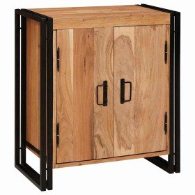 Armario de Noche Marrón 38 x 33 x 58 cm madera maciza de acacia Armario de Noche Marrón 38 x 33 x 58 cm madera maciza de acacia
