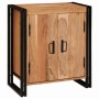 Armario de Noche Marrón 38 x 33 x 58 cm madera maciza de acacia