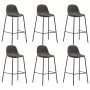 Küchenhocker 6 Einheiten dunkelgrauer Stoff von vidaXL, Küchenhocker - Ref: Foro24-3051099, Preis: 354,68 €, Rabatt: %