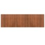Alfombra rectangular bambú marrón 60x200 cm