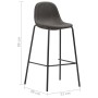Küchenhocker 6 Einheiten dunkelgrauer Stoff von vidaXL, Küchenhocker - Ref: Foro24-3051099, Preis: 361,16 €, Rabatt: %