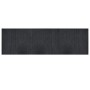 Alfombra rectangular bambú gris 60x200 cm
