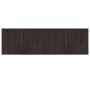 Alfombra rectangular bambú marrón oscuro 60x200 cm