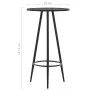 High table and 5-piece dark gray fabric stools. by vidaXL, Furniture sets for kitchens and dining rooms - Ref: Foro24-3051126...