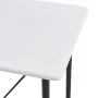 High table and stools set 5 pieces dark gray fabric by vidaXL, Furniture sets for kitchens and dining rooms - Ref: Foro24-305...