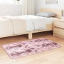 Alfombra de pelo largo NAVARRA rosa polvoriento 60x100 cm