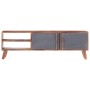 Grauer TV-Schrank aus Sheesham-Massivholz, 140 x 30 x 35 cm von vidaXL, TV-Möbel - Ref: Foro24-286369, Preis: 181,66 €, Rabat...