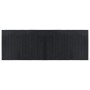 Alfombra rectangular bambú negro 70x200 cm