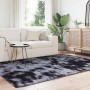 Alfombra de pelo largo NAVARRA gris oscuro 130x200 cm poliéster