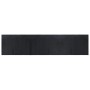 Alfombra rectangular bambú negro 70x300 cm