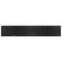 Alfombra rectangular bambú negro 70x400 cm