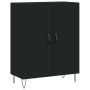 Aparador alto madera contrachapada negro 69,5x34x180 cm de vidaXL, Aparadores - Ref: Foro24-3189246, Precio: 136,85 €, Descue...