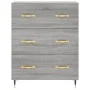 Hohes Sideboard aus sonomagrauem Sperrholz, 69,5 x 34 x 180 cm von vidaXL, Sideboards - Ref: Foro24-3189363, Preis: 146,76 €,...