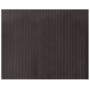 Alfombra rectangular bambú marrón oscuro 80x100 cm