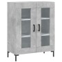 Aparador alto madera contrachapada gris hormigón 69,5x34x180 cm de vidaXL, Aparadores - Ref: Foro24-3189321, Precio: 141,95 €