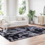 Alfombra de pelo largo NAVARRA gris oscuro 200x290 cm poliéster