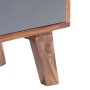 Mueble para TV madera maciza de Sheesham gris 140x30x35 cm de vidaXL, Muebles TV - Ref: Foro24-286369, Precio: 181,57 €, Desc...
