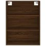 Aparador alto madera contrachapada marrón roble 69,5x34x180 cm de vidaXL, Aparadores - Ref: Foro24-3189484, Precio: 151,26 €,...