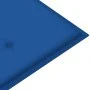 Batavia solid teak wood bench with royal blue cushion 120 cm by vidaXL, garden benches - Ref: Foro24-3062164, Price: 220,57 €...