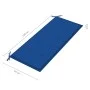 Banco Batavia madera maciza de teca con cojín azul royal 120 cm de vidaXL, Bancos de jardín - Ref: Foro24-3062164, Precio: 22...