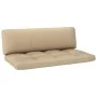 Grau imprägnierte Palette Kiefernholz Palette Garten Ottomane von vidaXL, Modulare Sofas für den Außenbereich - Ref: Foro24-3...