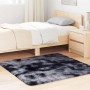 Alfombra de pelo largo NAVARRA gris oscuro 120x120 cm poliéster