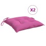 Chair cushions 4 units pink fabric 40x40x7 cm by vidaXL, Cushions for chairs and sofas - Ref: Foro24-361502, Price: 39,24 €, ...