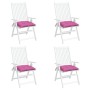 Chair cushions 4 units pink fabric 40x40x7 cm by vidaXL, Cushions for chairs and sofas - Ref: Foro24-361502, Price: 39,24 €, ...