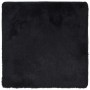 Alfombra peluda de pelo largo NAVARRA negra 240x240cm poliéster