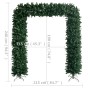 Arco árbol de Navidad con LEDs verde 240 cm