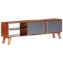Grauer TV-Schrank aus Sheesham-Massivholz, 140 x 30 x 35 cm von vidaXL, TV-Möbel - Ref: Foro24-286369, Preis: 181,66 €, Rabat...