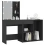 Schminktisch mit LED und schwarzem Sperrholzschrank von vidaXL, Schlafzimmerkommoden - Ref: Foro24-3082018, Preis: 143,57 €, ...