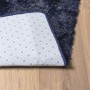 Alfombra de pelo largo NAVARRA azul marino 240x240 cm poliéster