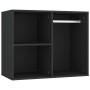 Tocador con LED y armarios madera contrachapada negro de vidaXL, Tocadores para dormitorios - Ref: Foro24-3082027, Precio: 20...
