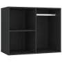 Tocador con LED y armarios madera contrachapada negro de vidaXL, Tocadores para dormitorios - Ref: Foro24-3082027, Precio: 19...