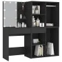 Tocador con LED y armarios madera contrachapada negro de vidaXL, Tocadores para dormitorios - Ref: Foro24-3082027, Precio: 19...