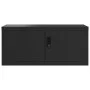 Black steel filing cabinet 90x40x240 cm by vidaXL, Lockers and storage cabinets - Ref: Foro24-3188327, Price: 470,15 €, Disco...